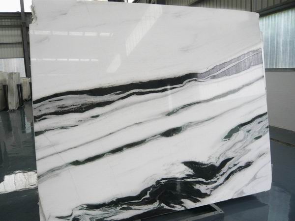 Panda White marble slabs