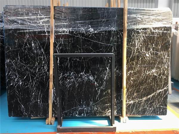 Nero Marquina Slabs -more veins