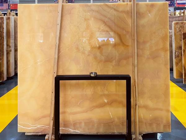 Ligth Orange Onyx Slabs