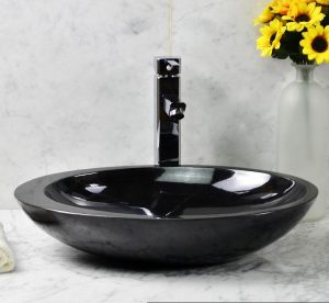 Absolute Black Granite Sinks round polished type
