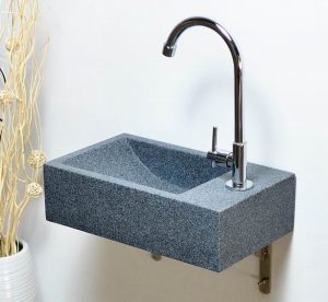 Dark Grey granite wallmount sinks