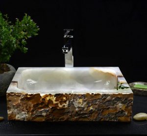 Onyx Rectangle Sink by Snow White onyx