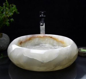 Onyx Round Sink by Snow White onyx