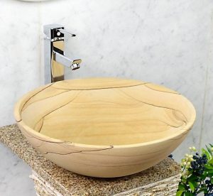 Sandstone Sinks by beige sandstone