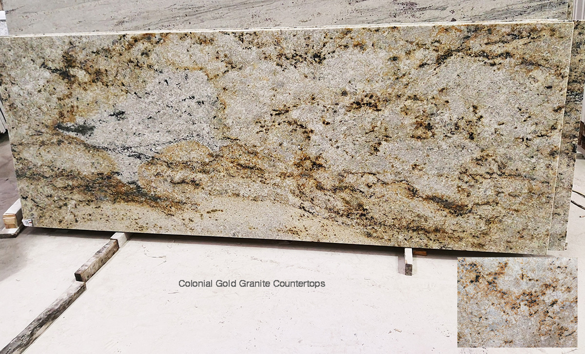 colonial gold granite countertops