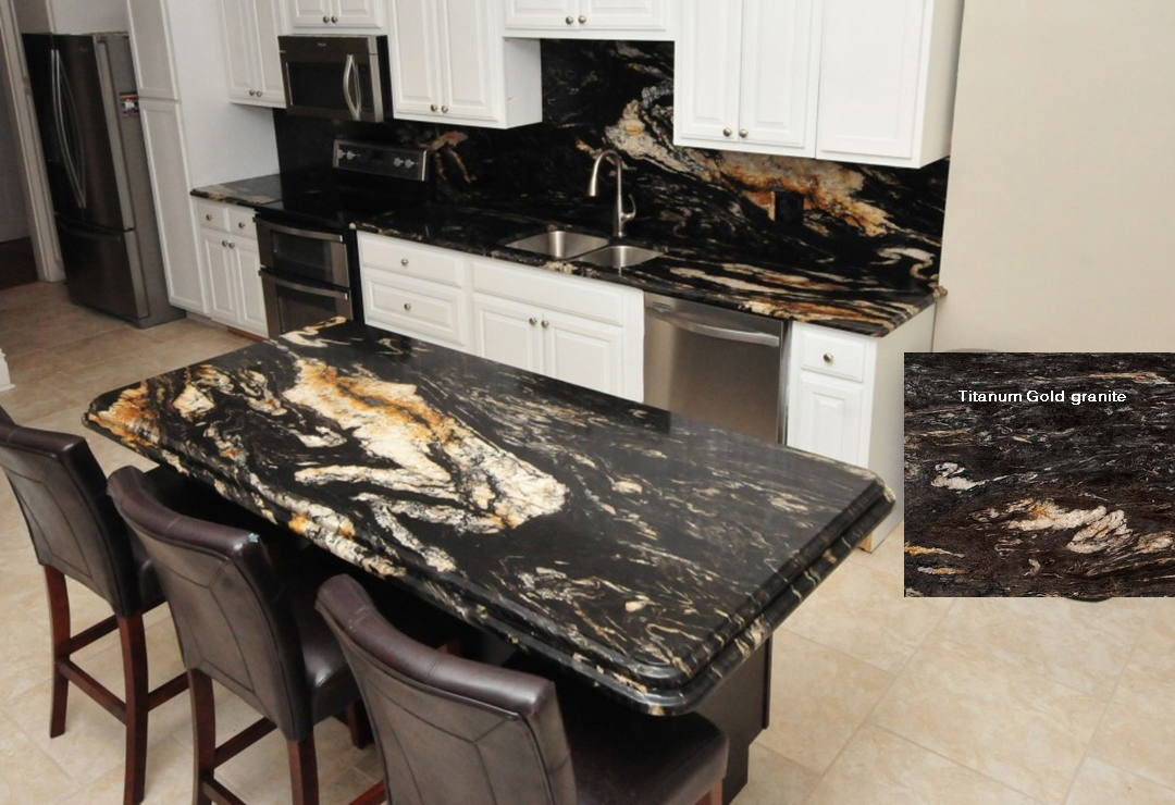 black granite countertops