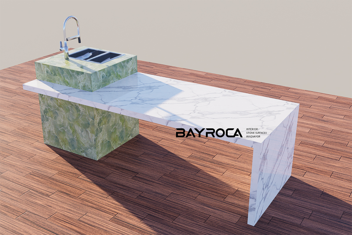calacatta white table top w